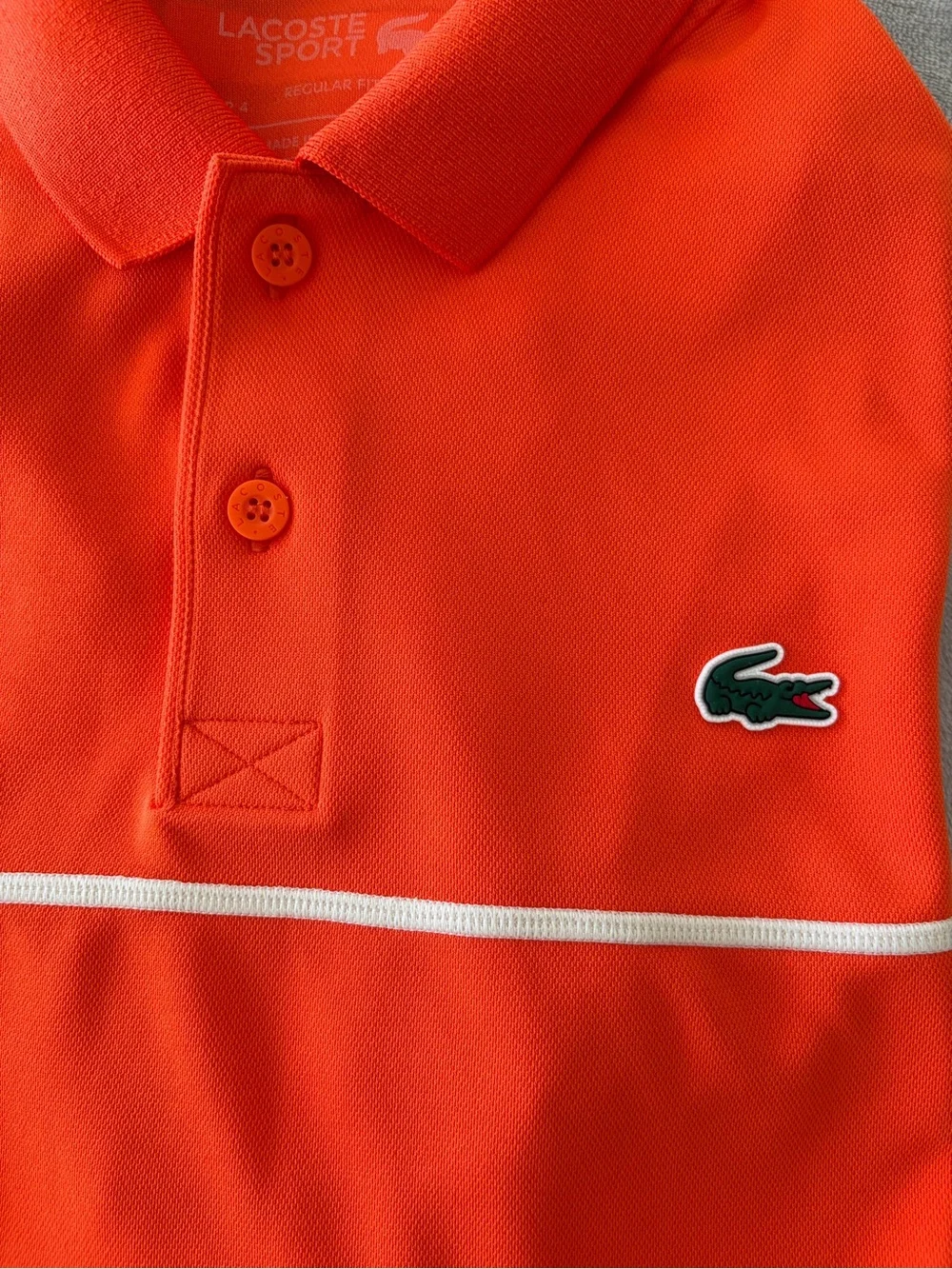Lacoste Orange Polo - Picture 2 of 10